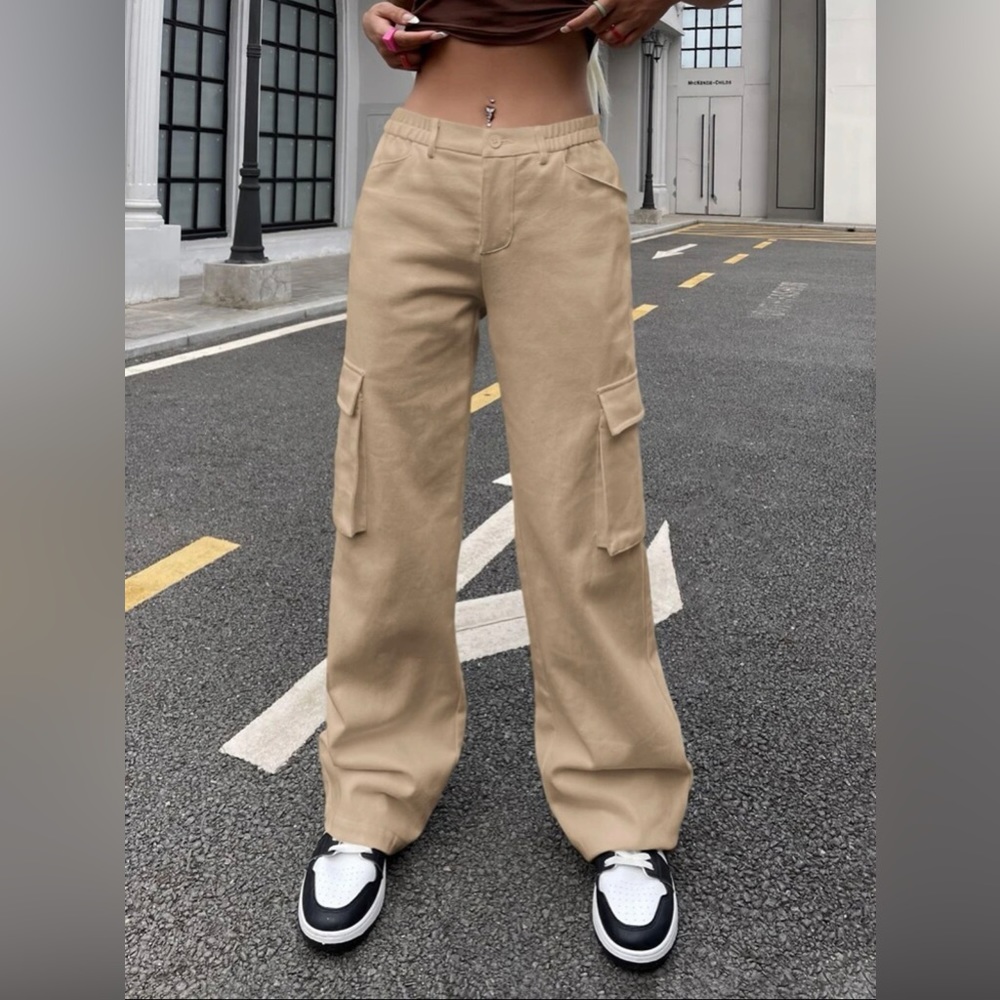 SHEIN Flap Pocket Side Cargo Pants